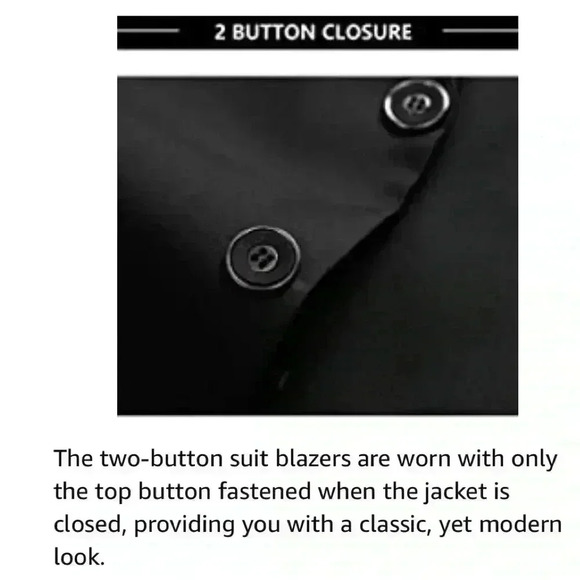 New Slim Fit Mens Size XL/42 Mens Sport Jacket 2 pocket Black - Picture 4 of 11